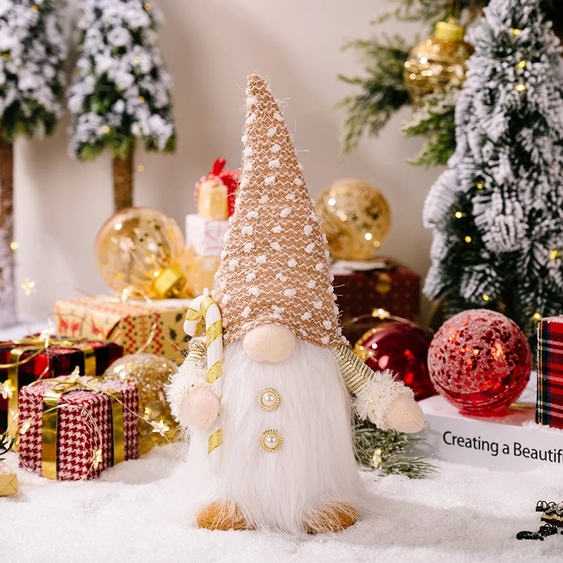 30-сантиметровая рождественская кукла эльф-гном со светодиодной подсветкой Рождественские украшения для дома Xmas Navidad Новый 2023 год Детские подарки . ' - ' . 4