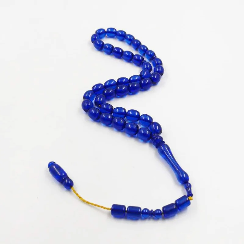 39 шариков Синяя смола Тасбих, Кувейт, Мисбаха, молитвенные мужские аксессуары, украшения Abrab, подарок на Ид для исламских браслетов . ' - ' . 4