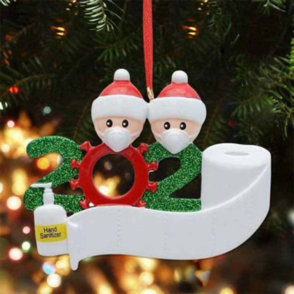 3D Рождественская смола, фигурка Санта в маске, Рождественская елка, Подвесное украшение, Рождественская елка, Рождественское украшение для дома . ' - ' . 4