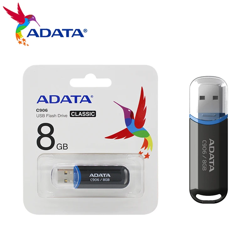 ADATA USB Флэш-накопитель Pen Drive C906 Флешка 32 ГБ 64 ГБ 128 ГБ 16 ГБ CLE USB 2.0 Флэш-диск Mini Key Memory U Stick Накопители . ' - ' . 4