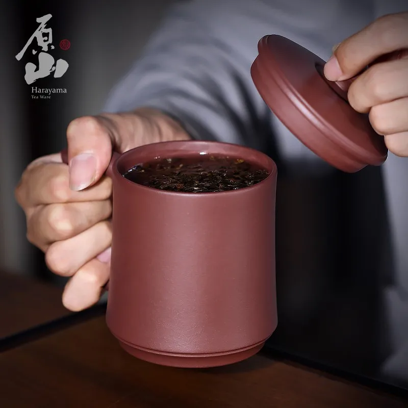 Yuanshan Поставила Чашку с Крышкой Yixing Zisha Cup Чистая Чайная Чашка Ручной Работы Офисная Чайная Посуда Высокого Качества . ' - ' . 4