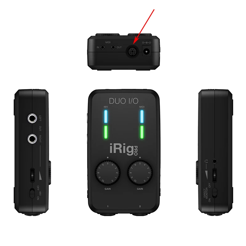 Мультимедийный кабель IK USB-Mini-Din для iRig серии iRig HD Клавиши ввода-вывода HD-A 25/49 MIDI 2 Pro Pro Duo Pro Поток ввода-вывода . ' - ' . 4