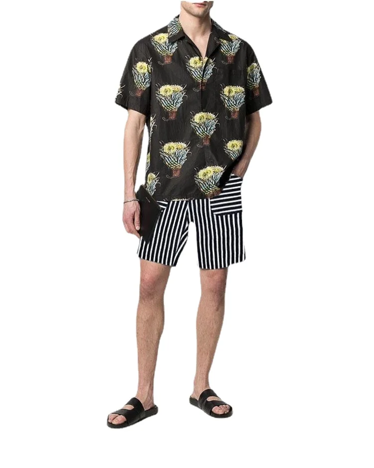 Пляжные шорты с цифровой печатью, мужская одежда для отдыха, пляжные шорты, мужские летние повседневные гавайские шорты с принтом 2023 W50 . ' - ' . 5